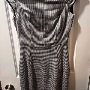 H&M Black and White Houndstooth Dress